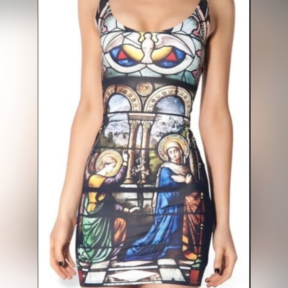 Black Milk Cathedral Bodycon Dress RARE Y2k